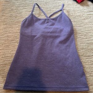 Lululemon purple striped tank